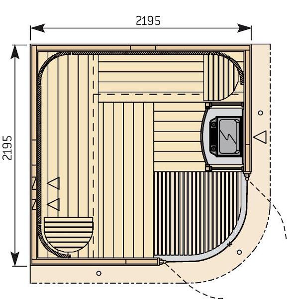 Set-up Rondium bio-sauna
