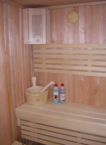 Set-up of medium-small Variant sauna in a private home