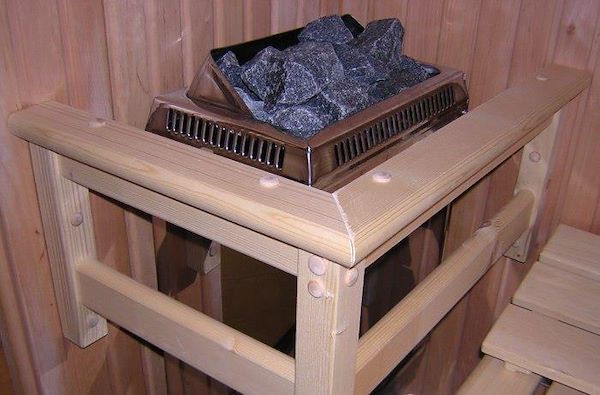 Set-up of medium-small Variant sauna in a private home