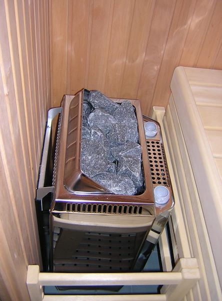Special bio- sauna Variant set-up in a niche in a private home