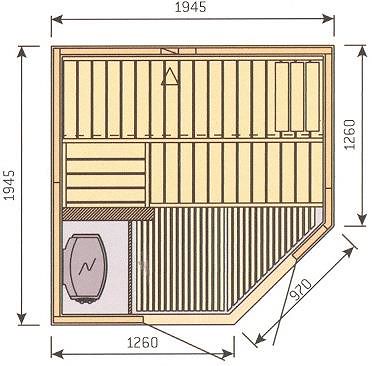 Realizzazione sauna su misura con doppia porta a vetro installata presso esclusiva struttura alberghiera