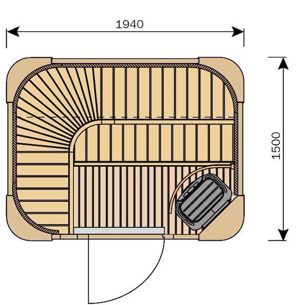 Installazione sauna Elegant in centro estetico