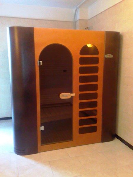 Set-up Elegant sauna in a beauty center