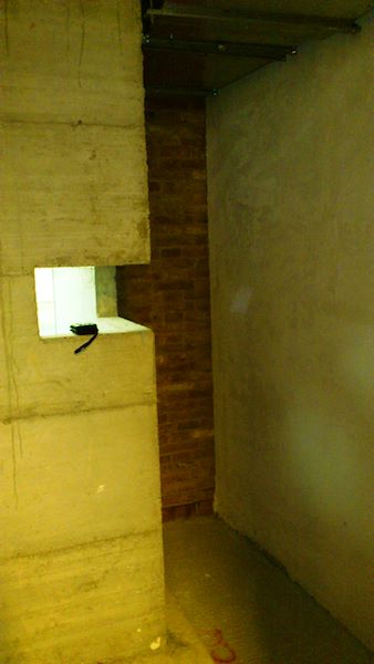 Vano sauna al grezzo