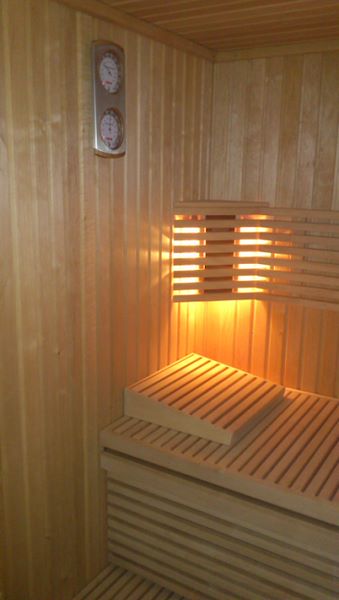 Lamp and bench detail