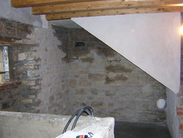 Vano sauna al grezzo