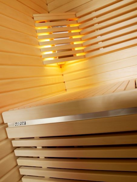 Lamp and bench detail