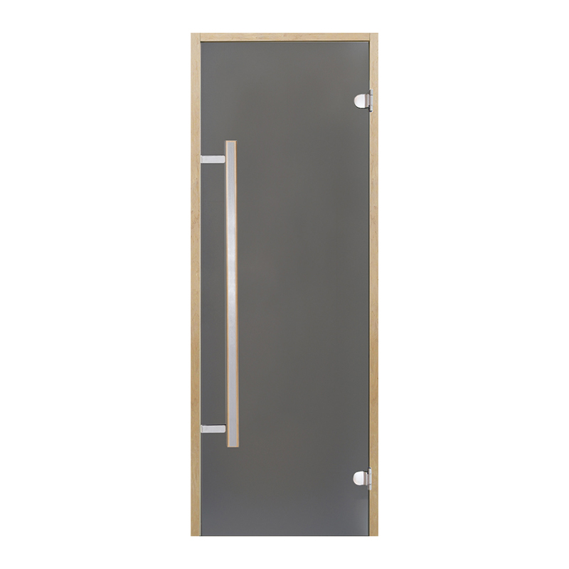 Porta in vetro 8*19 grigio/ontano