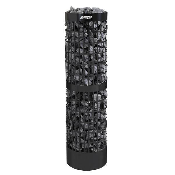 Stufa elettrica per sauna Cilindro Pro PC100E/135E 10/13,2 kW Acciaio nero