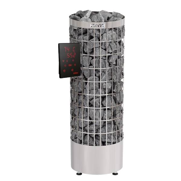 Stufa elettrica per sauna Cilindro PC70XW 6,8 kW WiFi in acciaio