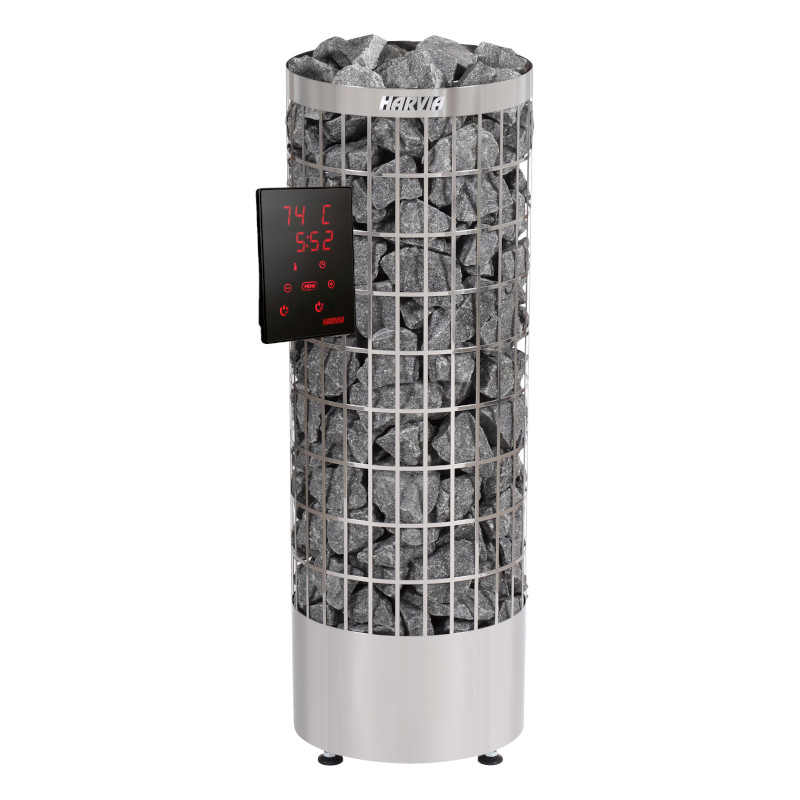 Stufa elettrica per sauna Riscaldatore elettrico Harvia Cilindro PC70XE 6,8 kW Acciaio