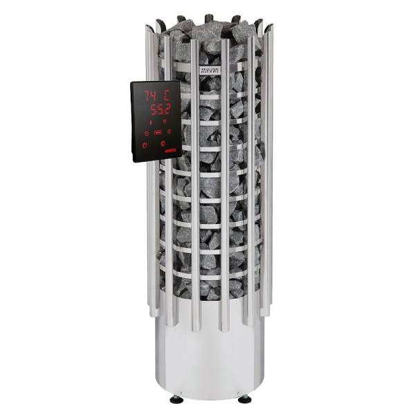 Stufa elettrica per sauna Glow TRT70XE 6,8 kW in acciaio