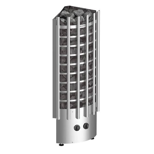 Stufa elettrica per sauna Glow Corner TRC90 9,0 kW in acciaio