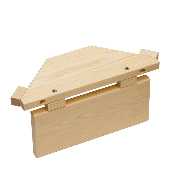 Lampada sauna e schermatura angolare sottopanca