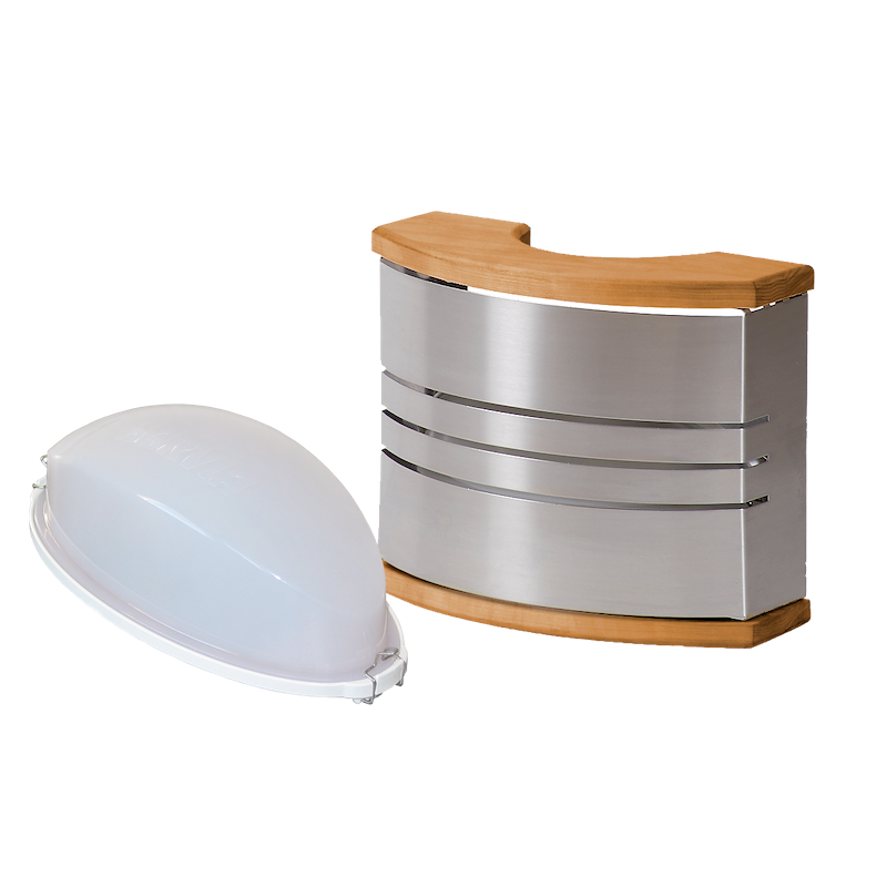 Illuminazione sauna deluxe a parete
