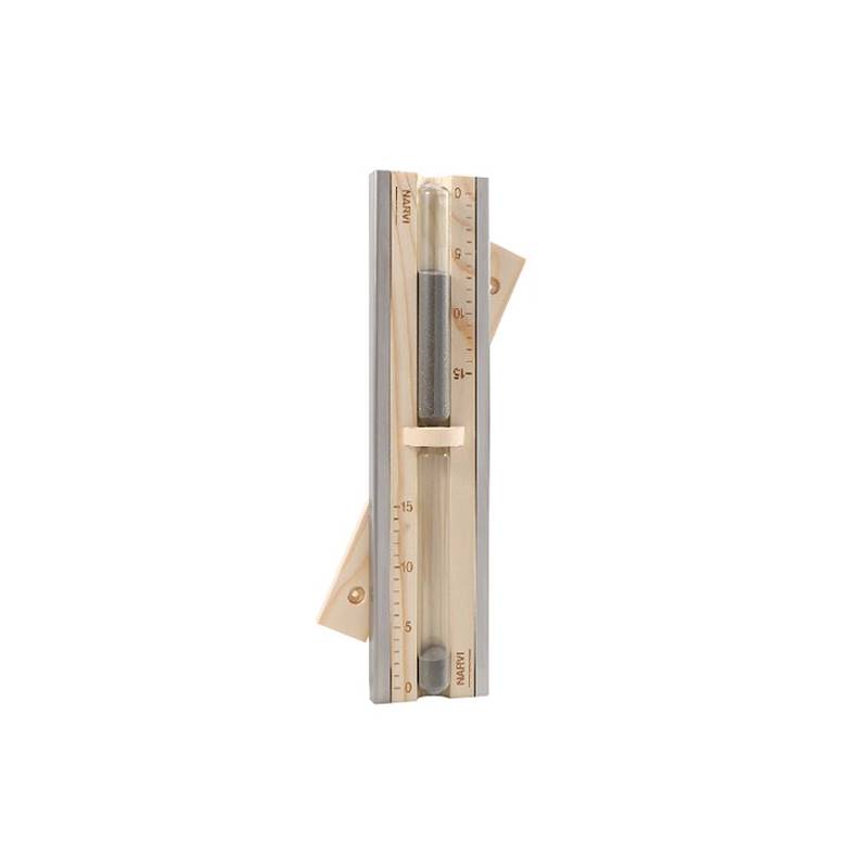 Clessidra con strip in acciaio (sabbia nera)