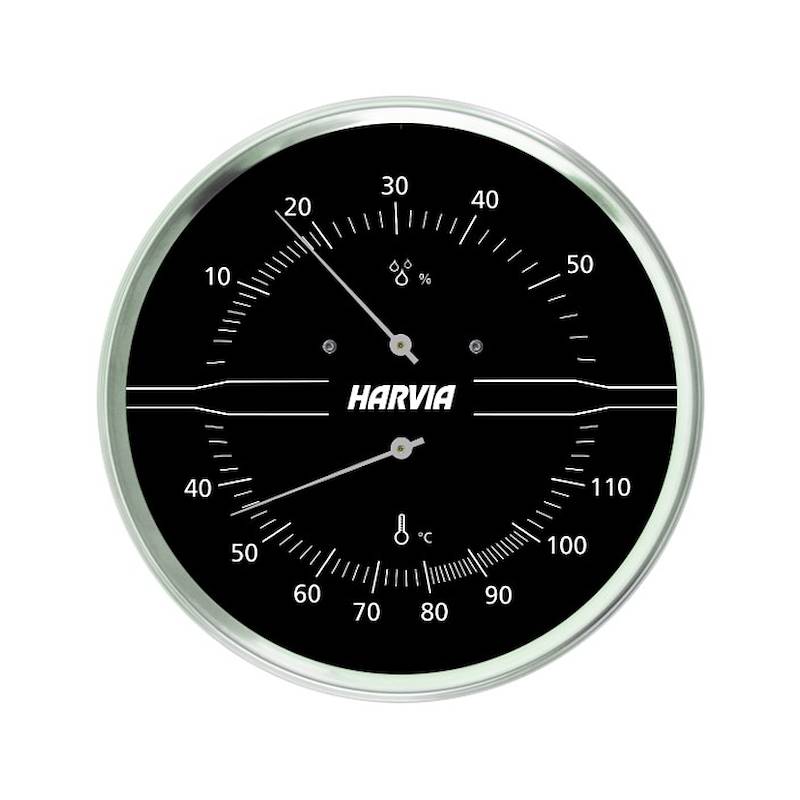 Thermo-Hygrometer round 160 mm (stainles