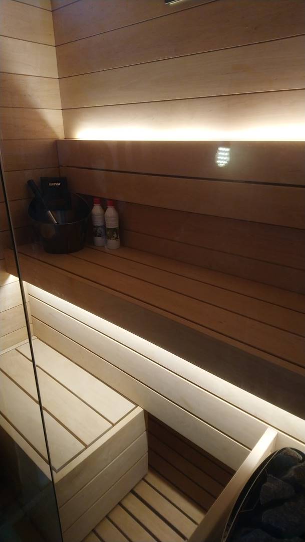 Mini sauna su misura per bagno domestico a Mantova