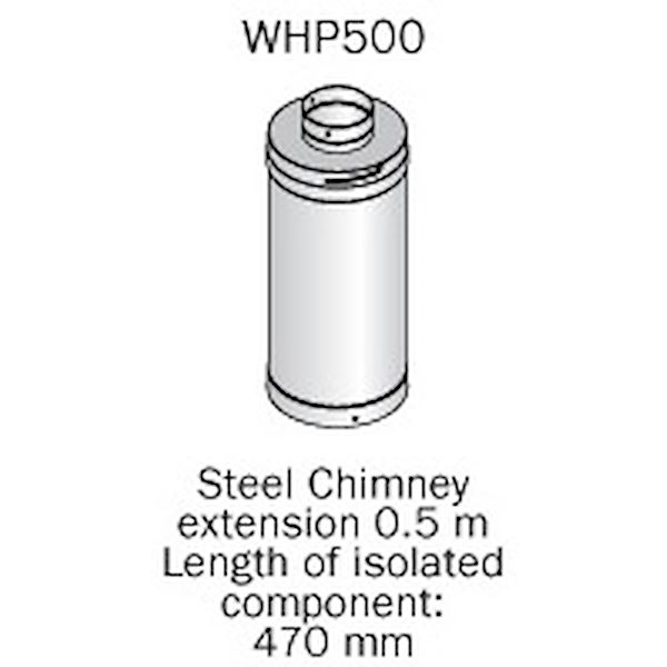 HARVIA STEEL CHIMNEY EXTENSION 500 MM