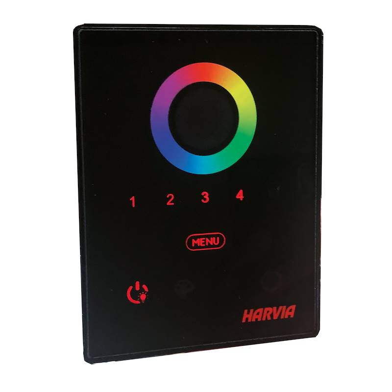 Control panel Harvia Xenio RGBW DMX for color lights black