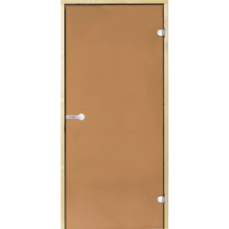 Glass door 8*19 bronze/pine
