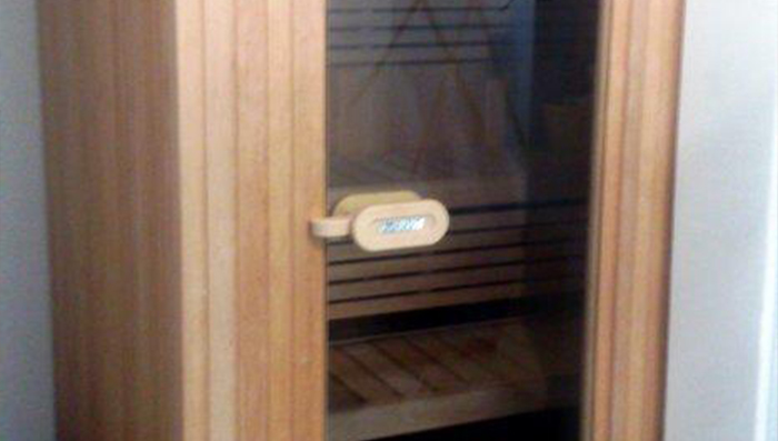 Set-up of Variant sauna in office's direction in a company