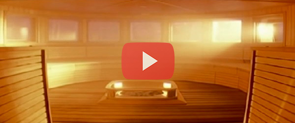 The interior of the Finnish sauna, Video