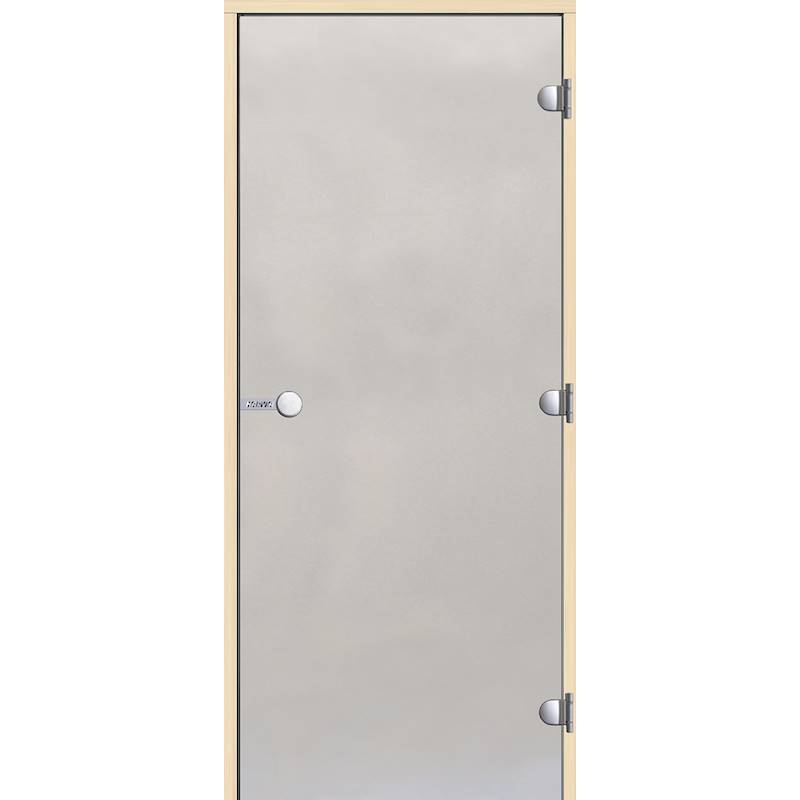 Porta in vetro 8*21 satinato/pino