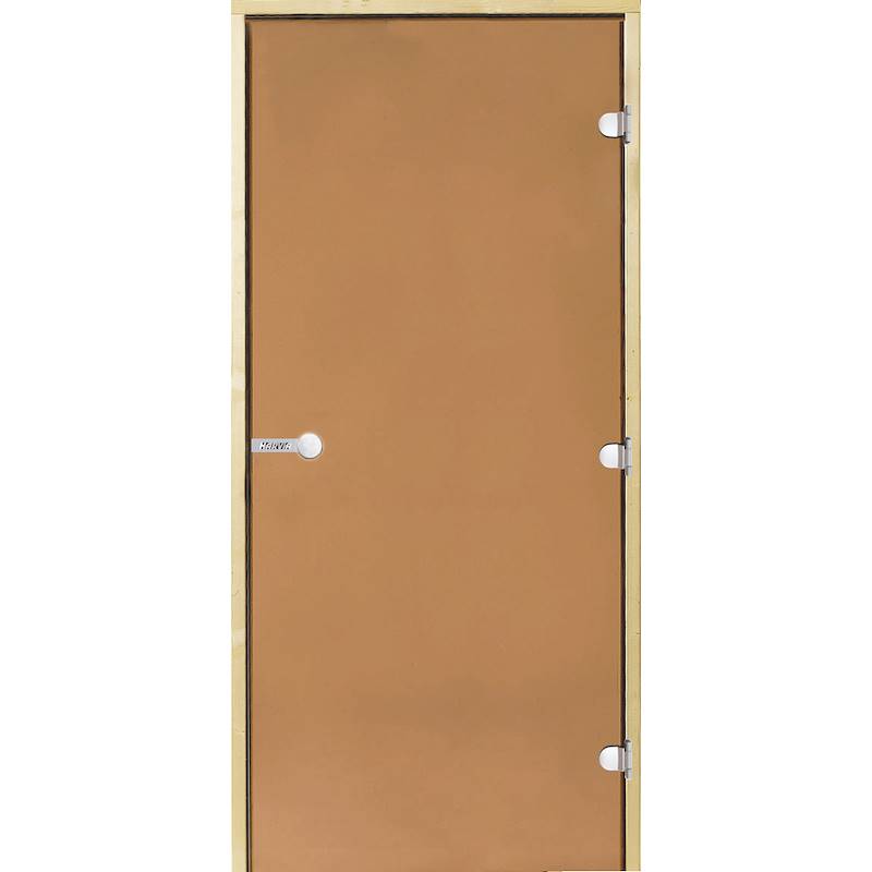 Porta in vetro 9*19 bronzo/pino