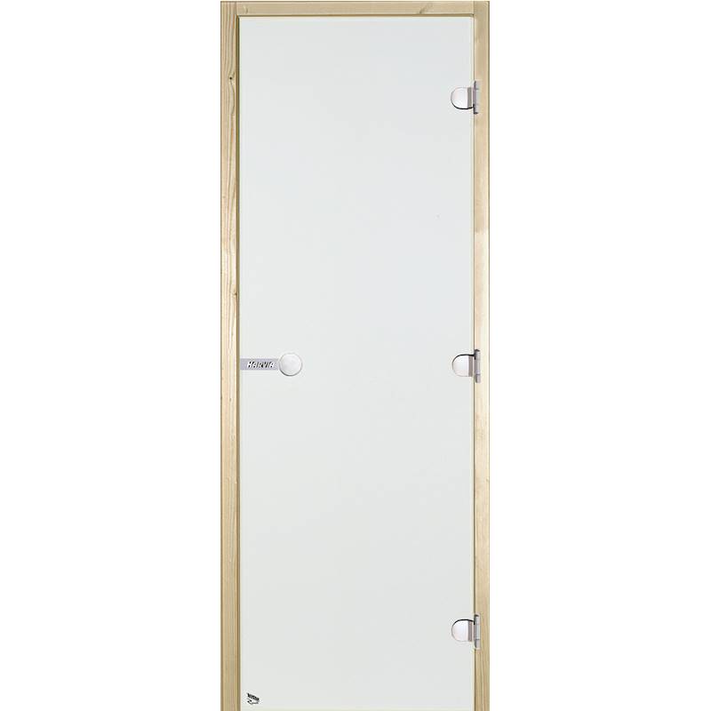 Porta in vetro 9*21 trasparente/pino