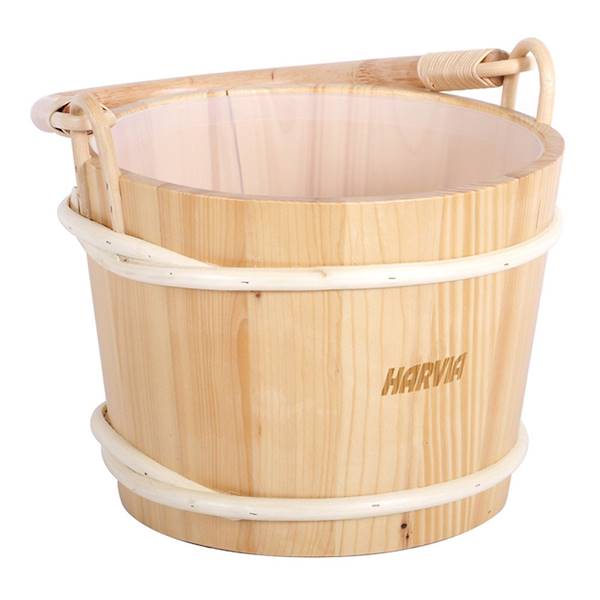 Wooden bucket and ladle