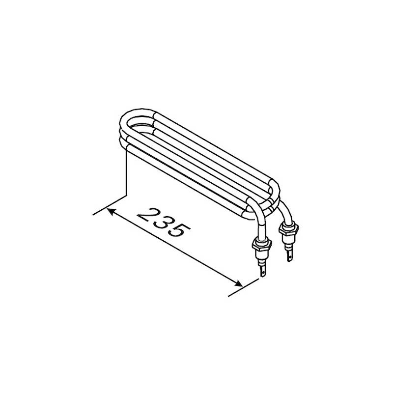 ZSVH-140/22 Kit completo per serbatoio stufe Combi: resistenza (2000W/230V) e tutte le componenti interne